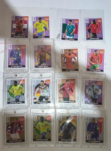 16 extra stickers acrílico para colecionador