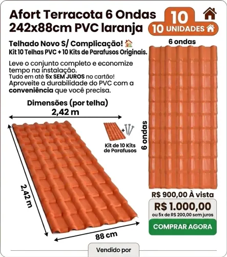 Telhas de PVC