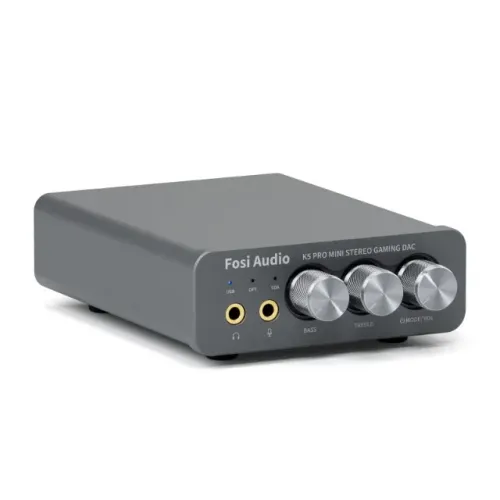 Amplificador DAC Audio Fosi K5 Pro (Gaming) - PC, PS5, Microfone