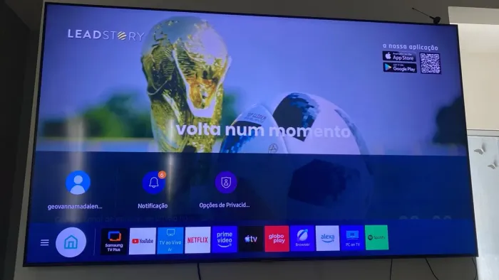 Tv 70 polegadas + som