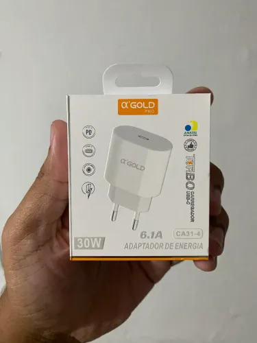 Fonte Carregador turbo USB C 30W Original A?GOLD
