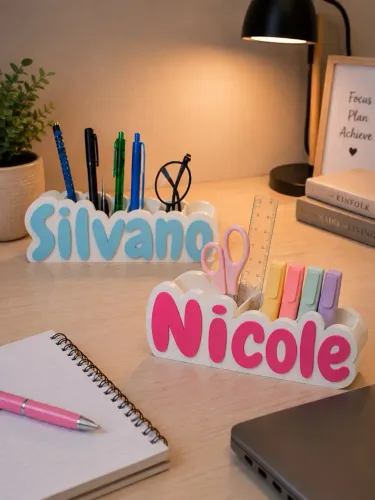 Porta-Lápis Personalizado com Nome - 21 cm