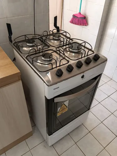 Fogão Consul Branco 4 Bocas com Acendimento Elétrico