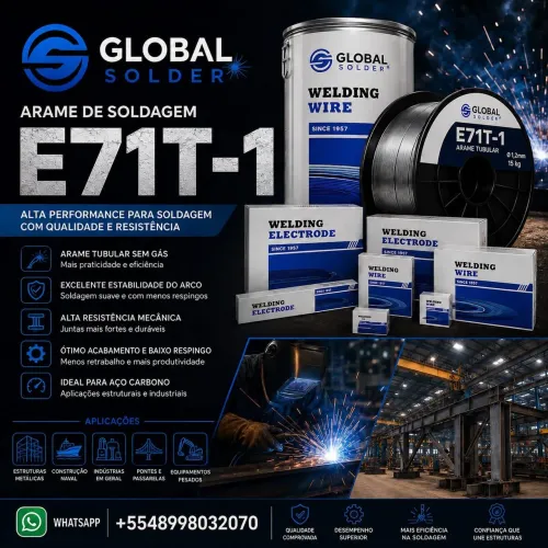 Arame de solda E71T-1 - DIRETO DA CHINA