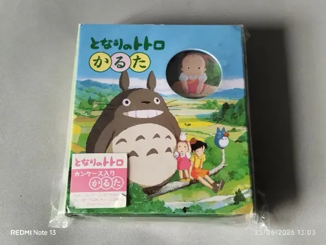 RARO - Tonari no Totoro KARUTA (jogo de cartas) - Lata de metal - Ensky