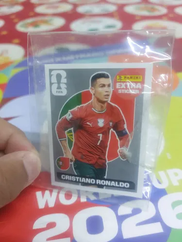 Figurinha da copa prata do Cristiano Ronaldo