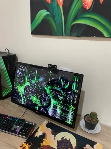 2 Monitores LG 24? e AOC 20? + Suporte Articulado