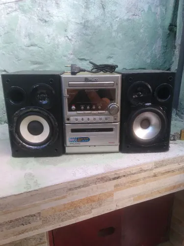 Microsystem Philco com caixas 