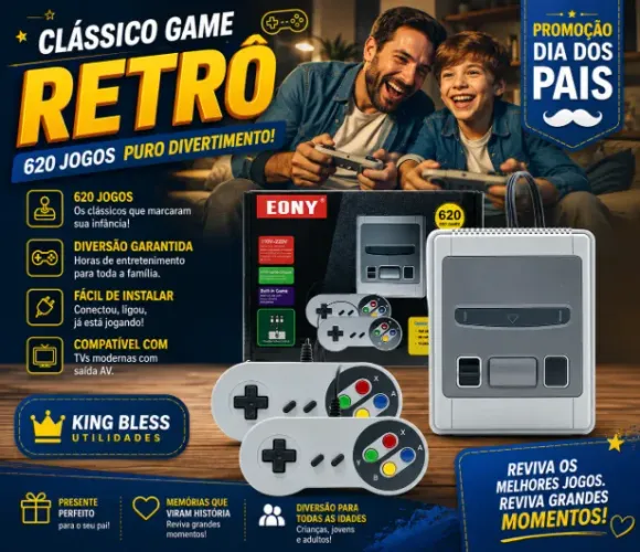 Video Game Retro Clássico Coleção De 620 Jogos Clássicos - Promoção !!!