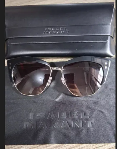 Óculos de sol novo/import/orig - Isabel Marant 0160/S 2IK 58HA (preto e marrom) Gatinho