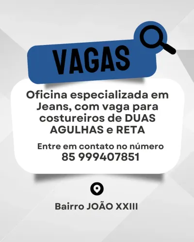 Vaga de costureiros