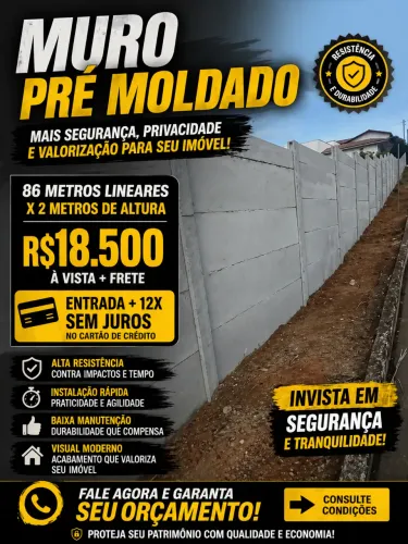 Muros pré moldados 