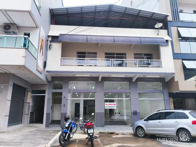 Aluga-se excelente loja nova de 300m² no centro de Mercês MG com grande fluxo de pessoas