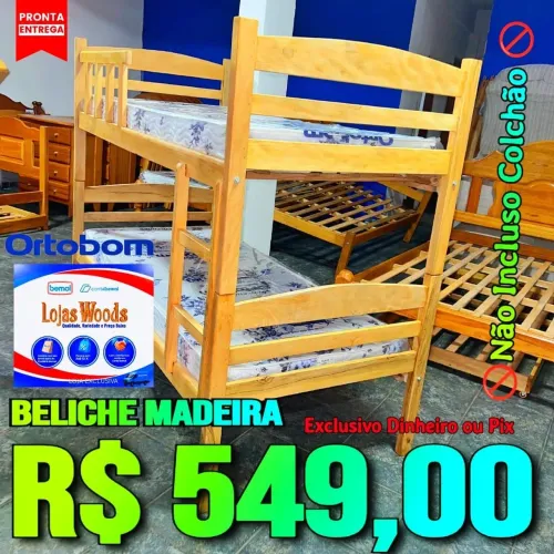 Beliche Madeira Novo R$ 549,00 Oferta por Tempo Limitado 