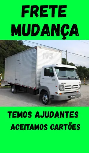 Mudança e Fretes Aceitamos Cartões 