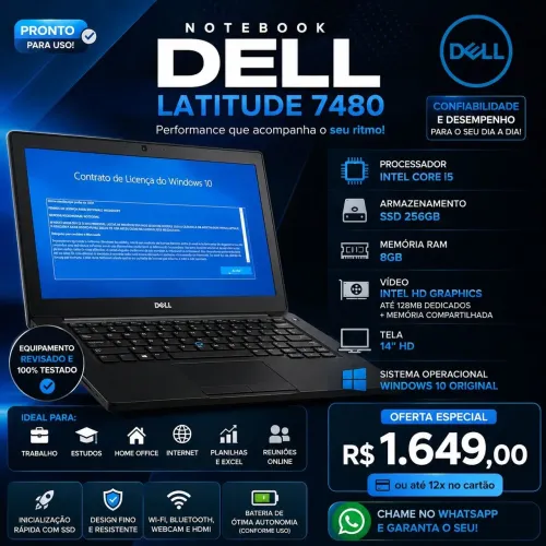 Notebook Dell Latitude 7480