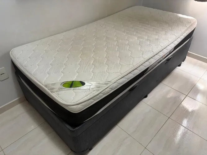 CAMA BOX + COLCHÃO