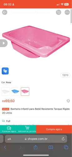 Banheira rosa paguei esse valor da foto