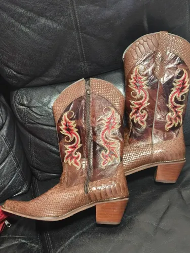 Bota de couro country 