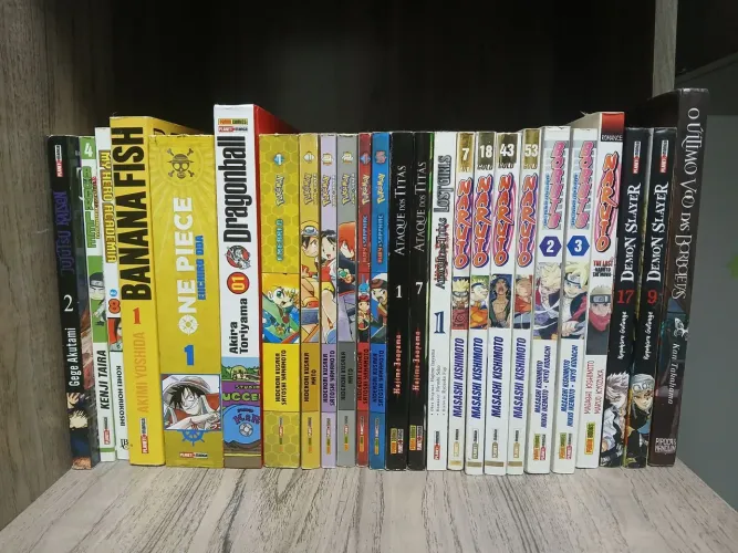 Coleção de Mangás Originais - Naruto, One Piece, Demon Slayer, Pokémon e mais