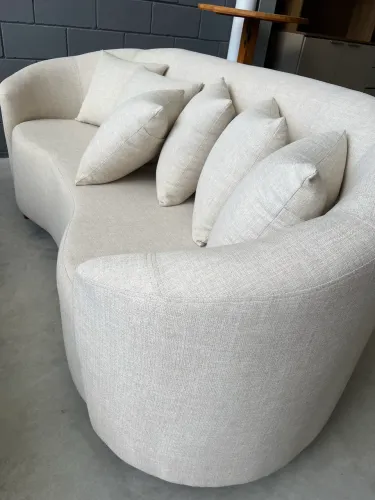 Sofá Orgânico Linho Bege OUTLET DE FABRICA