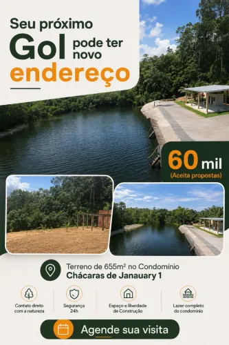 Terreno no Condomínio  Chácaras de Janauary 1