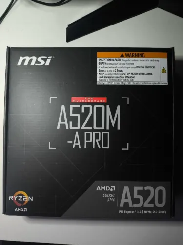 Placa mãe MSI A520M A Pro, nova lacrada!!!