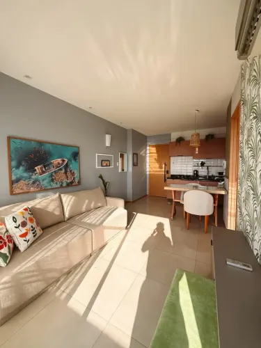 LD Alugo Apartamento mobiliado de 1 quarto no Marco, lazer completo no Ed. W Residence