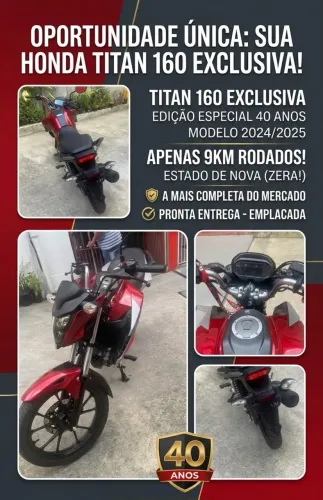 Titan 160 - 9km rodados 