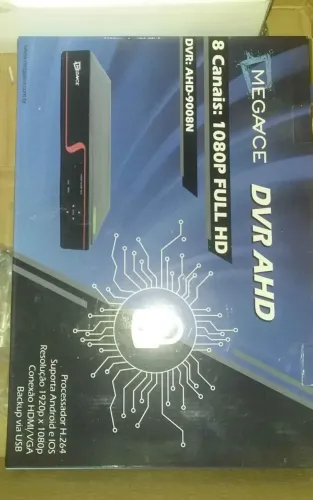 DVR 8 canais Full HD nunca foi colocado em uso.