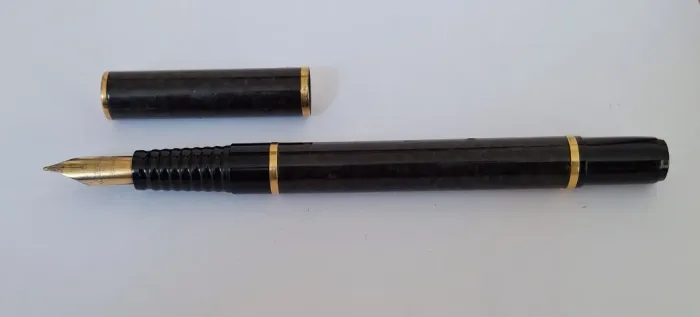 Caneta Tinteiro Waterman Gentleman Black Lacquer GT - Francesa Original