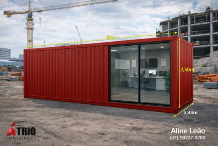 Container Comercial Novo 6m - Alta Durabilidade