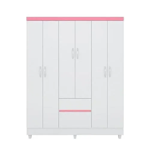 GUARDA ROUPA 6 PORTAS 2 GAVETAS
