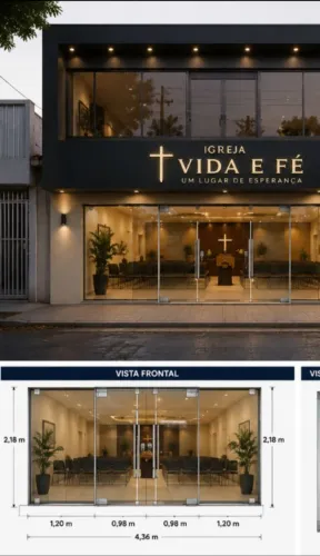 Vende-se Porta de vidro temperado para ponto comercial.
