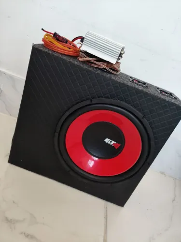 Caixa Trio Slim Sub 12 Polegadas+Módulo (Taramps TS 400x4) + Fiação