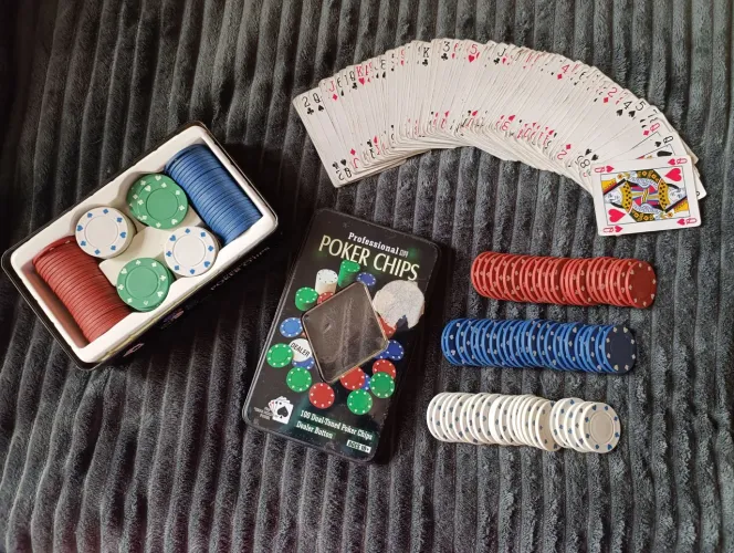 Profissional Poker Chips / Fichas de Poker Profissionais + Baralho