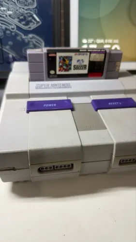 Super Nintendo Fat Original Com Controle E Fifa International Soccer