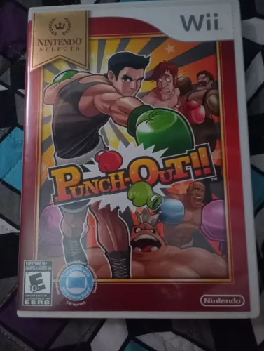 Punch-out: jogo de Wii americano original, Nintendo Selects, sem manual e funcionando.