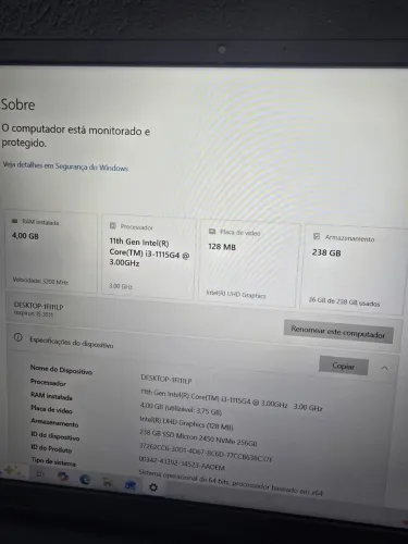 Notebook Dell 11G