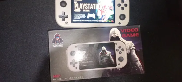 vídeo game portátil m17 com cartão de memória de 128 gb 