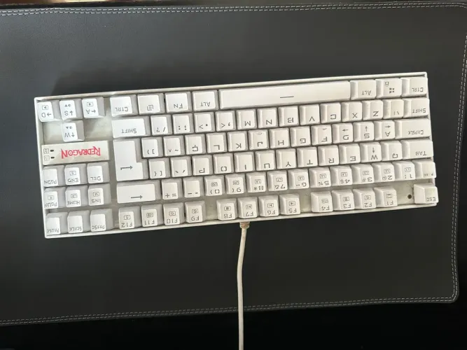 TECLADO MECANICO REDRAGON KUMARA K552W-2 SINGLE COLOR BRANCO