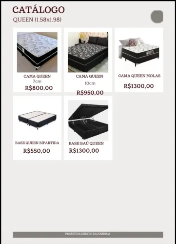 Camas box e colchões Queen 