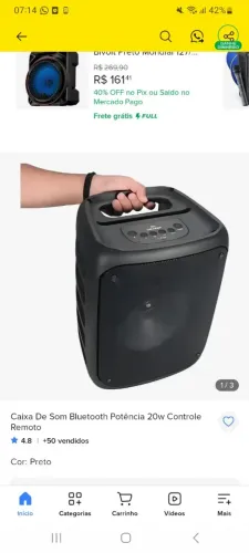 Caixa de som philco