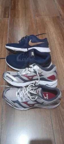 2 pares N40 Mizuno e Nike originais