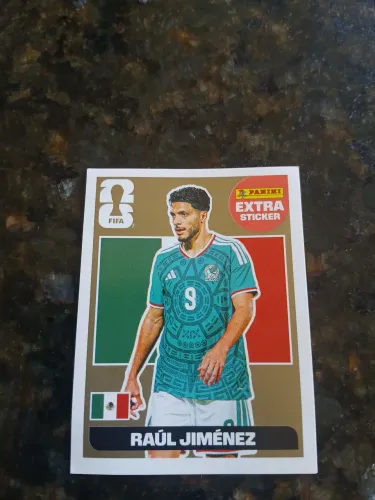 Vendo figurinha Extra sticker Raul jimenez bronze.