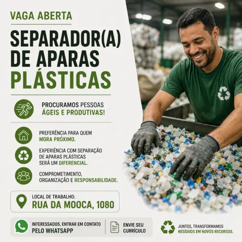Vaga para Separador de Aparas Plásticas