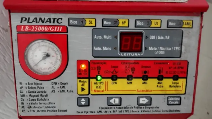 Máquina para limpeza de bico Injetor