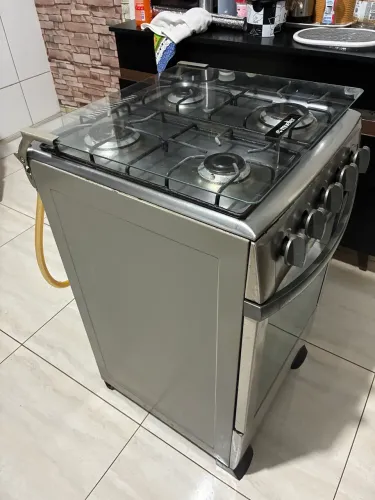 Fogão Dako inox 4 bocas inox automático