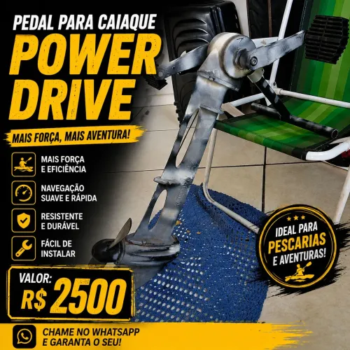 Pedal Power drive para caiaque