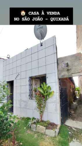 30 MIL CASA À VENDA NO BAIRRO SÃO JOÃO - QUIXADÁ